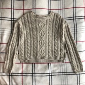 Garage Low Crop Kitted Sweater